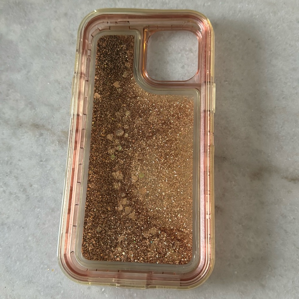 Rose Gold Heart Jewels iPhone 12 Pro Max Phone Case